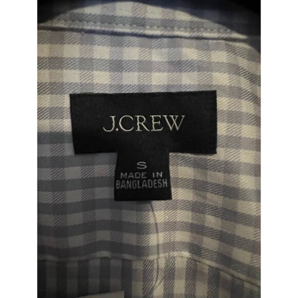 NWT J. Crew Slim Bowery Performance Stretch Shirt Spread Collar White Gray S - Picture 6 of 14